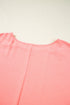 Southern Belle Textured Shirred Cuff Half Sleeve Blouse