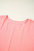 Southern Belle Textured Shirred Cuff Half Sleeve Blouse