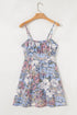 Southern Belle Tiered Patchwork A-Line Floral Dress