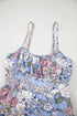 Southern Belle Tiered Patchwork A-Line Floral Dress