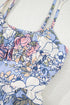 Southern Belle Tiered Patchwork A-Line Floral Dress