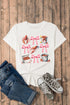 Southern Crawfish And Bows Graphic Short Sleeve Tee