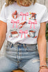 Southern Crawfish And Bows Graphic Short Sleeve Tee