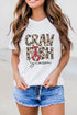 Southern Style Crawfish Season Graphic Print Jersey Tee