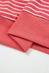 Southern Style Striped Puff Sleeve Cotton Blend Hoodie