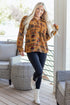 Southwestern Aztec Print Sherpa Fleece Shirt Jacket