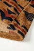 Southwestern Aztec Print Sherpa Fleece Shirt Jacket