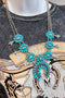 Southwestern Style Layered Alloy Pendant Necklace