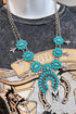 Southwestern Style Layered Alloy Pendant Necklace