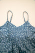 Spaghetti Strap Knot Detail Floral Print Flared Dress