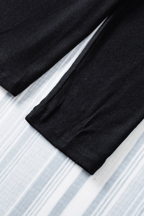 Sparkle Shoulder Detail Stretch Fabric Long Sleeve Top