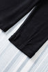 Sparkle Shoulder Detail Stretch Fabric Long Sleeve Top