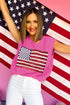 Sparkling American Flag Knitted Vest