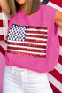 Sparkling American Flag Knitted Vest
