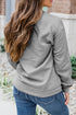Sparkling Baseball Graphic Crew Neck Sweatshirt
