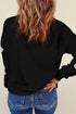 Sparkling Ghost Graphic Long Sleeve Crew Neck Sweatshirt