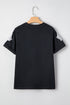Sparkling Glitter Ghost Graphic Short Sleeve Jersey Tee