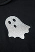 Sparkling Glitter Ghost Graphic Short Sleeve Jersey Tee