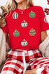 Sparkling Ornament Applique Relaxed Fit Holiday Tee