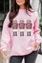 Sparkling Sequin Nutcracker Graphic Crew Neck Sweatshirt