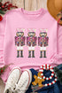 Sparkling Sequin Nutcracker Graphic Crew Neck Sweatshirt