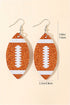 Sparkling Sequin Rugby Ball Statement Drop Earrings