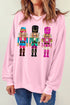 Sparkly Nutcracker Trio Crew Neck Pullover Sweatshirt