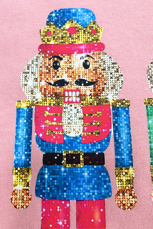 Sparkly Nutcracker Trio Crew Neck Pullover Sweatshirt