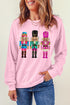 Sparkly Nutcracker Trio Crew Neck Pullover Sweatshirt