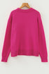 Sparkly Sequin Bow Graphic Pullover Knit Sweater
