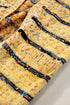 Speckled Stripe Open Front Knit Cardigan