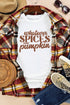 Spices Your Pumpkin Text Print Jersey Graphic Tee