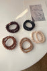 Spiral Coil High Elastic Rubber Hair Tie Set