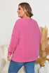 Spiral Ribbed Patchwork Exposed Seam Long Sleeve Top