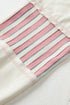 Spliced Pattern Button Front Waffle Knit Top