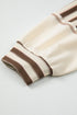 Spliced Pattern Button Front Waffle Knit Top