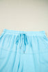 Spliced Raw Hem Pullover Shorts Plus Size Loungewear