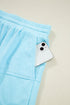 Spliced Raw Hem Pullover Shorts Plus Size Loungewear