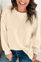 Splicing Round Neck Pullover Sweatshirt