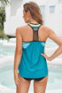 Splicing Scoop Neck Tankini Swimsuit