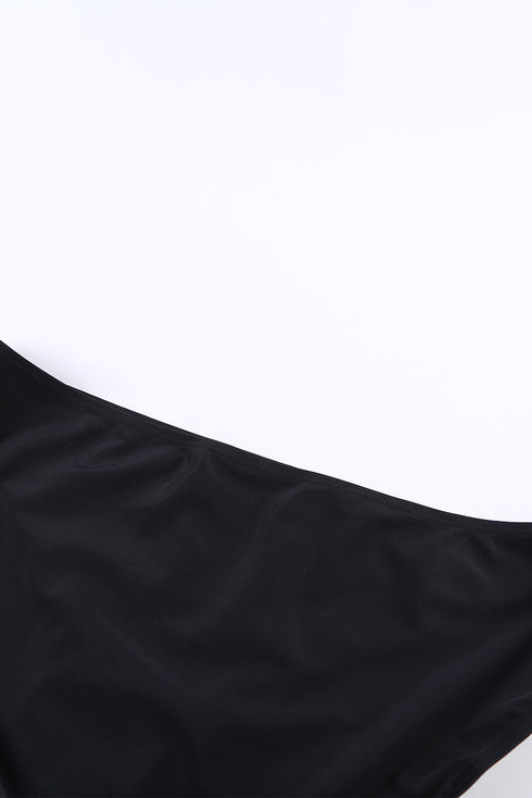 Splicing Scoop Neck Tankini Swimsuit