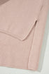 Split Hem High Neck Sleeveless Shift Sweater Vest