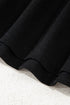 Split Neck Embroidered Detail Sleeveless Jersey Tank