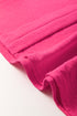 Split Neck Smocked Cuff Ruffle Sleeve Blouse