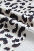 Split Pattern V Neck Short Sleeve Woven Top