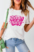 Spooky Babe Bat Motif Graphic Print Crewneck Shirt