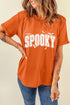 Spooky Bat Graphic Lettering Short Sleeve Jersey Shirt