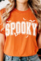 Spooky Bat Graphic Lettering Short Sleeve Jersey Shirt