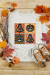 Spooky Floral Ghost And Jack O Lantern Graphic Sweatshirt