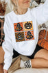 Spooky Floral Ghost And Jack O Lantern Graphic Sweatshirt